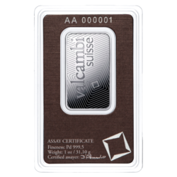 Palladium slitek 1 Oz Valcambi