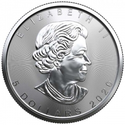 Stříbrná mince 1 Oz Maple Leaf 50ks (2 tubusy a více)
