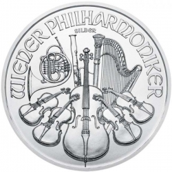 Stříbrná mince 1 Oz Wiener Philharmoniker 40 ks (2 tubusy a více)