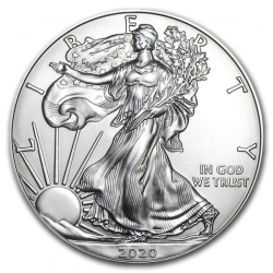 Stříbrná mince 1 Oz American Silver Eagle 40 ks (2 tubusy a více)