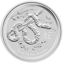 Stříbrná mince Lunar II, 1000g Rok hada 2013/Year of the Snake