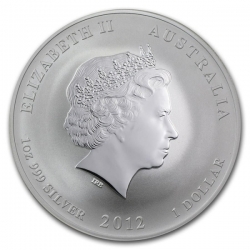 Stříbrná mince Lunar II, 1 Oz Rok draka 2012/Year of the Dragon