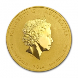 Zlatá mince Lunar 1 Oz Rok koně 2014/Year of the Horse