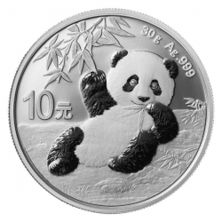 Stříbrná mince 30g Panda