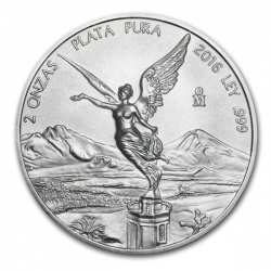 Stříbrná mince 2 Oz Libertad Mexico