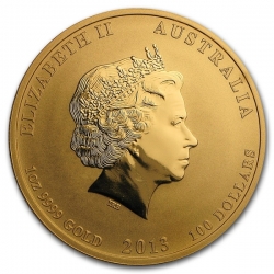 Zlatá mince Lunar 1 Oz Rok hada 2013/Year of the Snake