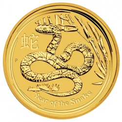 Zlatá mince Lunar II, 1 Oz Rok hada 2013 / Year of the Snake