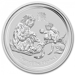 Stříbrná mince Lunar II, 1 Oz Rok opice 2016/Year of the Monkey