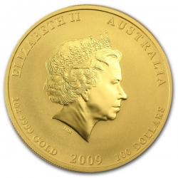 Zlatá mince Lunar 1 Oz Rok buvola 2009/Year of the Ox