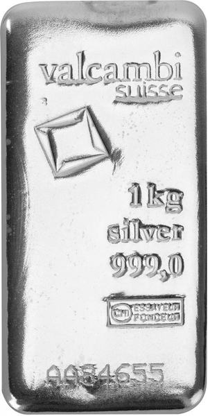 Stříbrný slitek 1000g Valcambi