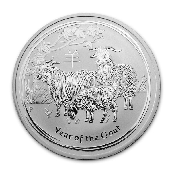 Stříbrná mince Lunar 1 Oz Rok kozy 2015/Year of the Goat